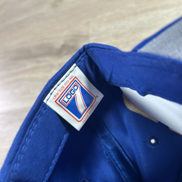 VTG Chicago Cubs Snapback Hat NWT MLB Baseball Blue Big Logo 7 Cap